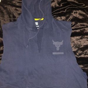 Mens hooded tank top, Project rock, Under armour.